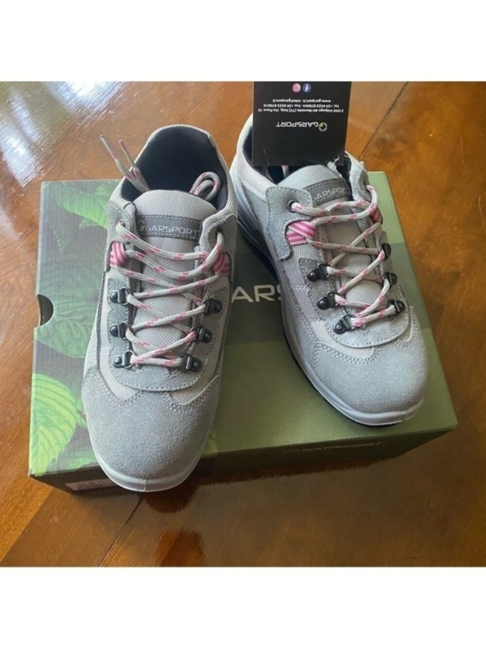 GARSPORT Women’s Grey Suede Sneakers size 8 Atletic Shoes Comfort Sports New